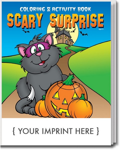CS0476 Scary Surprise Coloring and Activity BOOK with Custom Imprint